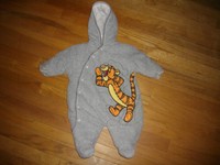 Tigger Snow Suit Disney Gray 3-6 Months 
