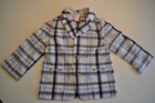 Janie and Jack Boys size 2T Jacket 100% Cotton White with Blue/Yellow