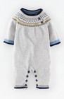 $50 Baby Boden Knit Romper in GRAY (12-18M)