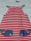 NWT MUD PIE Whale Print Red White Blue Striped Nautical Dress Size 3T FREE SHIP