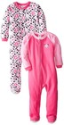 Gerber Little Girls' 2 Pack Blanket Sleepers,Dalmatian,5T