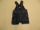 OLD NAVY BOYS SIZE 3-6 MO SHORT OVERALLS TOO CUTE DENIM WITH POCKETS