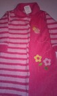 Carters Baby Girls 9 Month Blanket Sleeper Outfit Pajamas Pink White Stripes
