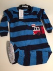 REDUCED, New Carter's Baby Boy FOOTED PAJAMAS, fleece 24 M, Firetruck, BLUE, NWT