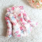 Toddler Winter Baby Girls Fleece Coat Floral Jackets Kids Warm Overcoat 12M-4T