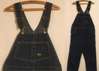 GREAT VINTAGE OSH KOSH B'GOSH VESTBAK DENIM BIB OVERALLS ~ 34 waist