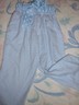 euc Ragsland baby blue plaid grosgrain belt cotton pants girl 3T free ship USA