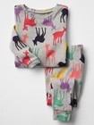 Baby gap girls girls deer rainbow gray pajamas 12-18 months 5t NWT