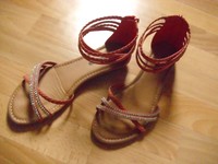 Damen Sandalen Sandaletten  Gr. 41 Strass ** kaum getragen **