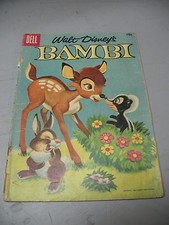 BAMBI  WALT  DISNEY  DELL  # 3   1956  FAIR  COND.