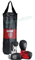 Kwon Tiger Teens Box SET Boxsack Gefüllt 10 Kg + Boxhandschuhe 10 OZ Kinder Kids