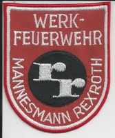 Ärmelabzeichen Werkfeuerwehr Mannesmann Rexroth