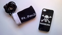 FC St.Pauli iPhone 4 / 4S Schutzhülle Handysocke Brustbeutel Cover Kiez-Club NEU
