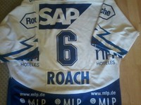 Adler Mannheim Game Worn Trikot 2003/2004 Roach Home 