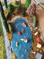 Faller Busch Noch Modelleisenbahn Diorama Badesee FKK Strand Camping H0 Kirmes