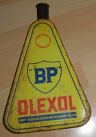 dachbodenfund öldose BP olexol oel öl 3 eck dose behälter olex alt top deko 1L