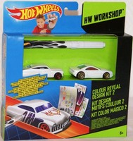 Hot Wheels BFM88 Colour Reveal 2er Set Design Kit 2 Gestalte deine Autos selbst
