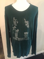Men's Beatles Long Sleeve Thermal Trunk Ltd. Shirt Limited Edition, Size Xl