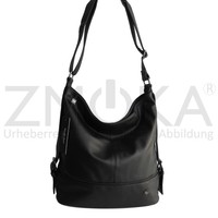 Jennifer Jones - Damen Handtasche Damentasche - Schwarz