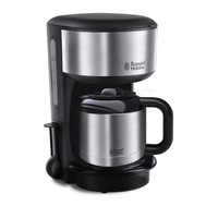 Russell Hobbs Oxford Thermo-Kaffeemaschine Edelstahl-Schwarz 1000 W Isolierkann
