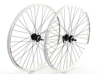 28" Laufradsatz Felge Laufrad Alu Hohlkammerfelge Hinterrad Vorderrad Disc weiß 