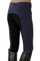 Sportive, blau-schwarze DAMEN-HÜFT-REITHOSE v. Pfiff Gr 44 SSV * LAGERRÄUMUNG