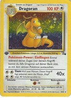 Dragoran / Dragonite - 4/62 - Fossil - DE NM 1st Edition POKEMON   