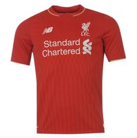 New Balance Heim Trikot Rot FC Liverpool 2015 2016 alle Größen Neu mit Etikett