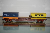 KLEIN MODELLBAHN HO Containertragwagen Haus Haus - KAYABA Stossdämpfer