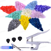 Snap Zange + 150 Set T5 Kinder SNAPS Druckknöpfe Druckknopf buttons Nähfrei DIY