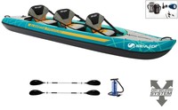 Sevylor Alameda Premium Kajak Schlauchboot + 2 Doppelpaddel K-Perf 230 + Pumpe