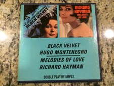 Hugo Montenegro Black Velvet & Richard Hayman Rare 4 Track Reel To Reel 7" x 1/4