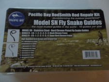 Pacific Bay Rod repair kit Sn Snake guides Hard chrome plated 160 guides 8 sizes