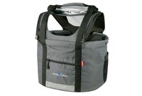 Rixen&Kaul Hundetasche "DOGGY" Transporttasche für Fahrrad schwarz-grau