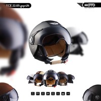 MOTO H44 + JET-HELM + MOTORRAD-HELM ROLLER-HELM VESPA RETRO LEDER + XS S M L XL