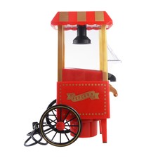 Home Mini Hot Air Pop Corn Maker Cart Popper Machine Tabletop Vintage Movie