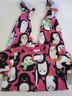 DEAL Carter's Size 4T Fleece Blanket Sleeper Pink Black Penguin Winter