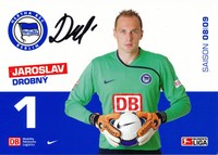 Jaroslav Drobny    Hertha BSC Berlin   2008/2009   Autogrammkarte - 203449