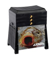 Jenzi Sitzkiepe Angelkoffer ECO FIX 2 inklusive Futterwanne usw. 