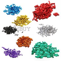 100x Fahrrad Endkappe Endhülsen Endkappen für Bremszug Schaltzug NEU