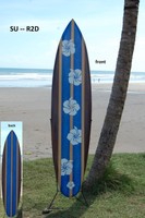 SU 180 - R2D / Deko Surfboard 180 cm beidseitig lackiert, Surfbrett Surfbretter