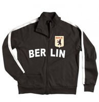 Berlin Zip-Jacke, schwarz mit Stickwappen