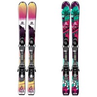 Salomon Q Lux Junior Ski + Easytrak Bindung - Kinder Skiset für Mädchen Skier