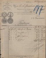 OSTERODE a. Harz, Rechnung 1888, Fabrik v. Reise- u. Pferde-Decken Mackensen