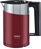 SIEMENS TW86104P / Wasserkocher kabellos / cranberry red / schwarz / 1,5 Liter