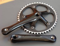 Single Speed Kurbel 170mm 46Z Fixie Messenger Kurbelsatz Fixed Gear schwarz