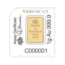 Pamp Suisse 1 Gram Gold Bar