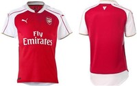 PUMA FC ARSENAL LONDON HEIM HOME TRIKOT 2015/2016 ROT