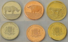 2013 Somalia 3 coins- 5,10,20 Sh-Amazing animals-Buffalo,Rhinocero s,Leopard