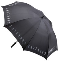 Golfschirm | Regenschirm "GOLFER" schwarz mit Fiberglasschaft  - Ø 130cm *NEU*